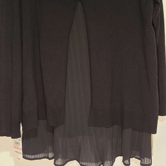 Charter Club 2X Black Layered Look Sweater Top NWT - Picture 14 of 15